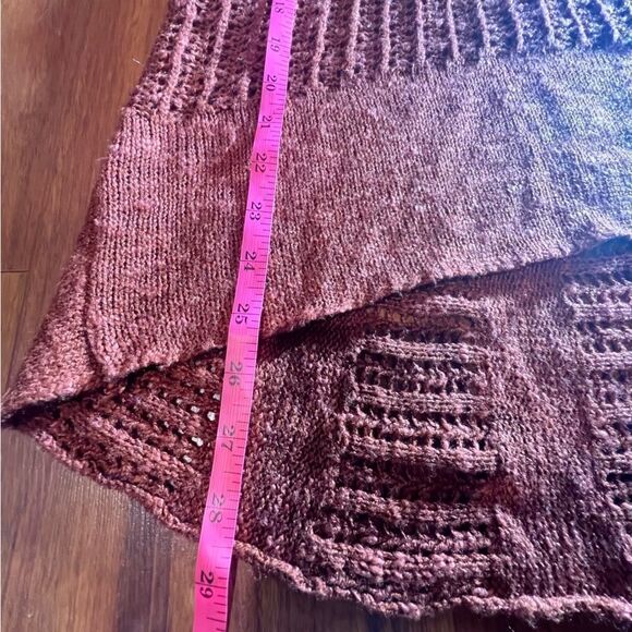 Umgee hooded burnt orange knit sweater - Picture 7 of 7